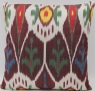 Handmade Burgundy Silk Ikat Cushion Covers - i226