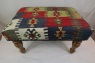R5229 Handmade Turkish Kilim Covered Stool Tables