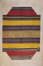 R3614 Modern design kilim patchwork rug 
