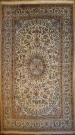 R7966 Persian Silk and wool Nain Carpet