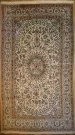 R7966 Persian Silk and wool Nain Carpet
