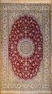 R9029 Persian Silk and wool Nain Carpets