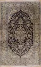 R6935 Persian Silk and Wool Nain Rug