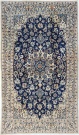 R7979 Persian Silk and Wool Nain Rugs