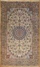 R8623 Persian Silk and Wool Nain Rugs