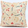 C68 Silk Suzani Cushion Cover