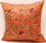 C49 Silk Suzani Cushion Pillow Cover