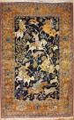 Traditional Antique Persian Kashan Silk and Wool Carpet R7977