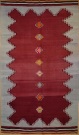 R6884 Vintage Avonya Turkish Kilim Rug