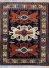 R6722 Vintage Caucasian Rug