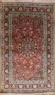 R6660 Vintage Indian Kashmir Silk Rug