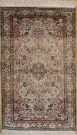 R7983 Vintage Indian Kashmir Silk Rug