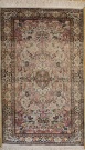 R7983 Vintage Indian Kashmir Silk Rug