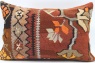 D488 Vintage Kilim Lumbar Pillow Cover