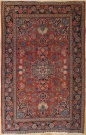 R7440 Vintage Persian Kashan Rug
