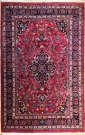 R1455 Vintage Persian Mashad Carpet