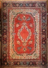 R9384 Vintage Sarouk Persian Carpet