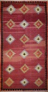 R6356 Vintage Turkish Afyon Kilim Rug