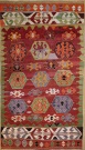 R9074 Vintage Turkish Cal Kilim Rugs