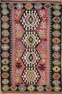 R8713 Vintage Turkish Kilim Rug