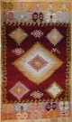 R8756 Vintage Turkish Kilim Rug