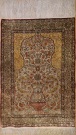 R4577 Vintage Turkish Silk Hereke Rug