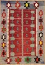R6422 Vintage Turkish Ushak Kilim Rugs