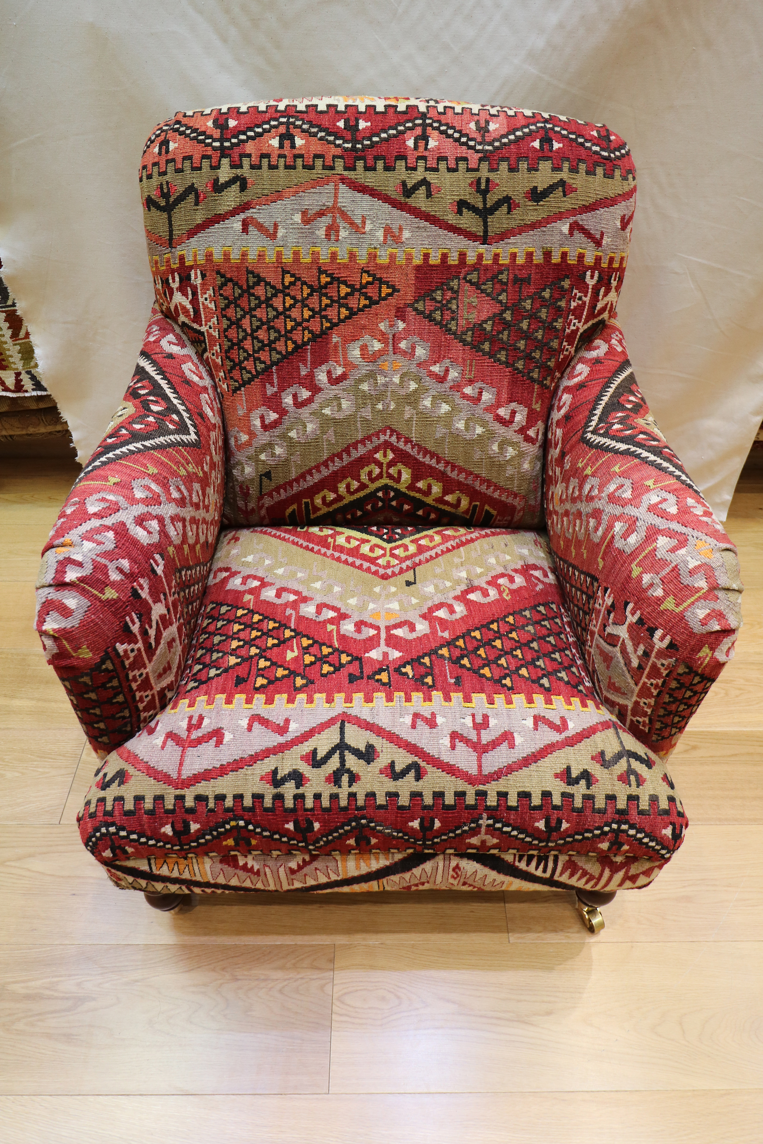 Antique Kilim Upholstered Chair 5508
