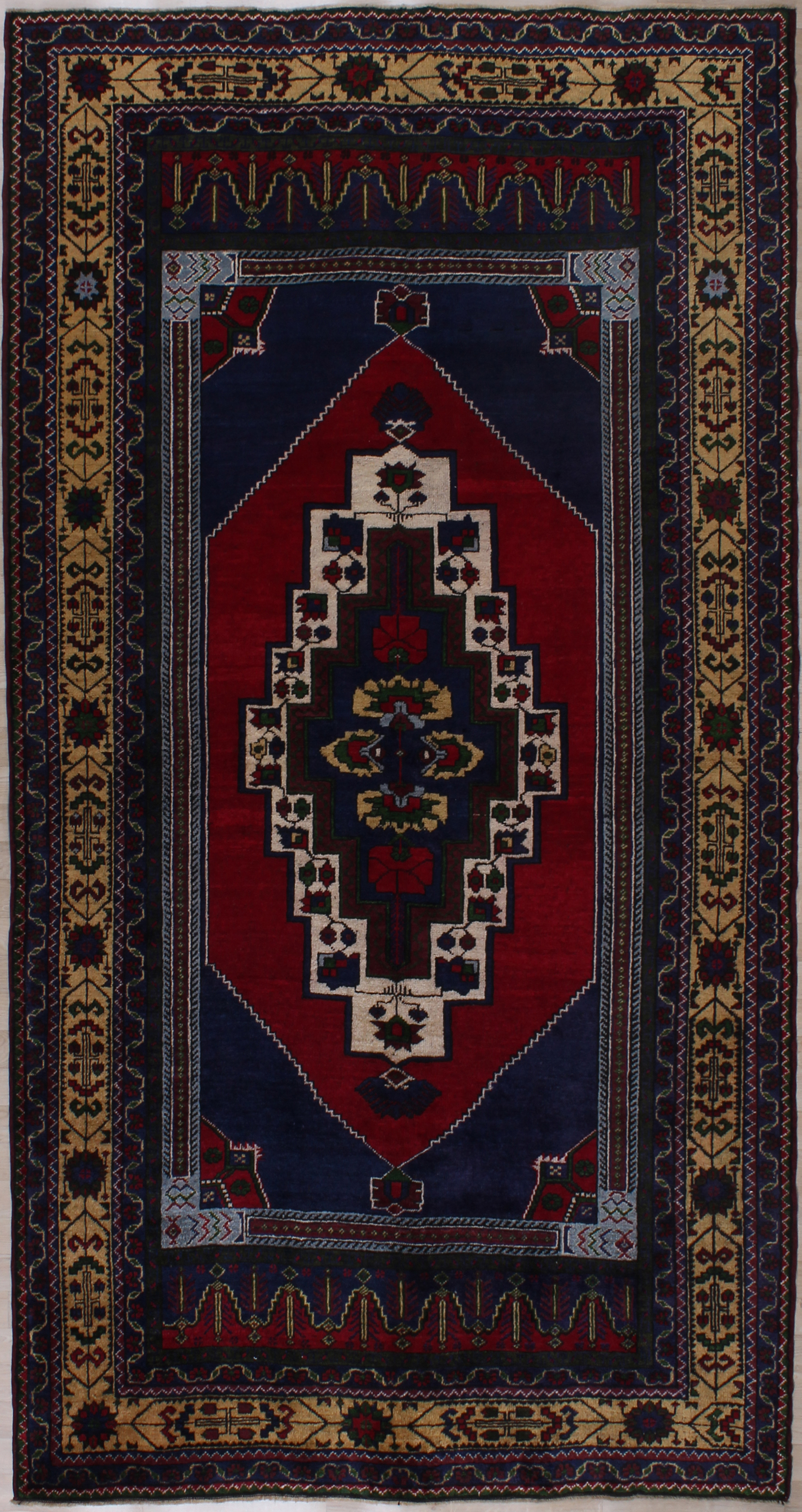 112×202 “Music Box” ViNTAGE TURKiSH RUG Vintage Turkish Carpet - 5355
